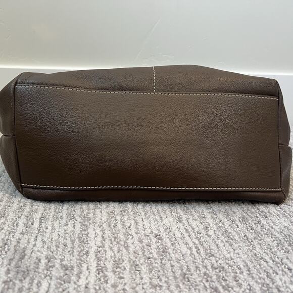 Dillen Pocket Sac Dooney & Bourke Brown Leather Hobo Bag Purse Shoulder - Picture 7 of 9